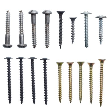 Beyaz arkaplanda izole edilmiş çalışma araçları 