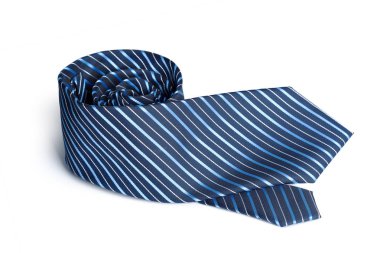 Beyaz arka plan üzerinde izole renkli kravat