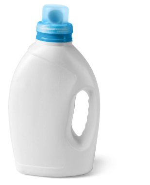 Beyaz arkaplanda izole edilmiş plastik şişe