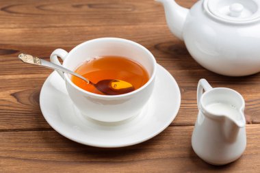 Sabah çay ahşap tablo 