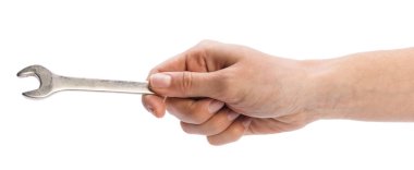 Anahtar arka plan üzerine beyaz izole, yakın çekim