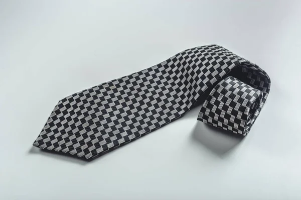 Vista Próxima Acessório Masculino Elegante Gravata Moda — Fotografia de Stock