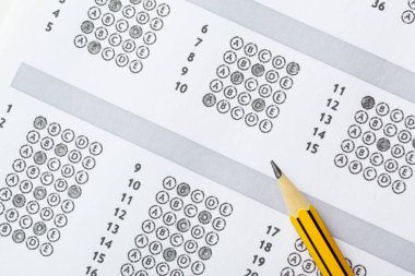 cevapları ile Test Puanı tablosunun görünümünü kapat