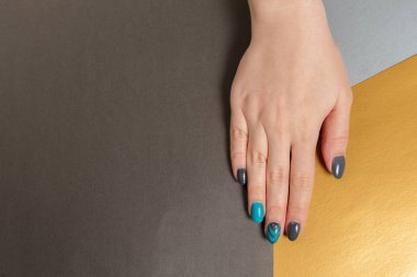 Şık şık kadın manikür.