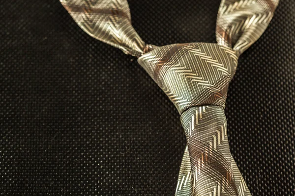 Stilvolles Männliches Accessoire Aus Nächster Nähe Trendige Krawatte — Stockfoto