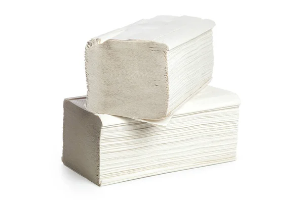 Paper Towels Pile White Background — Stock Photo, Image