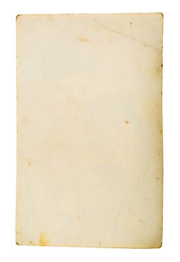 beyaz zemin üzerine eski kağıt levha.