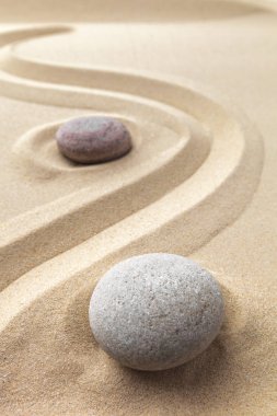 Zen Bahçe meditasyon taş arka plan