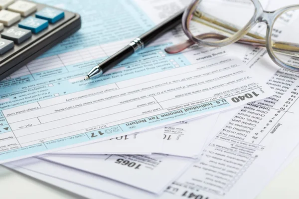 Close Tax Forms Background Stock Photo Fotofabrika 207473542