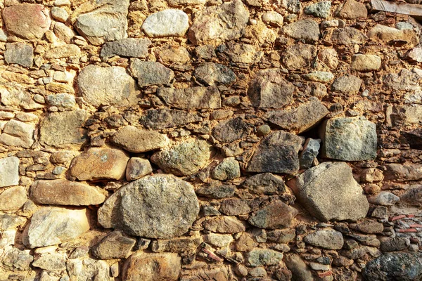 Nahaufnahme Der Textur Der Steinmauer — Stockfoto