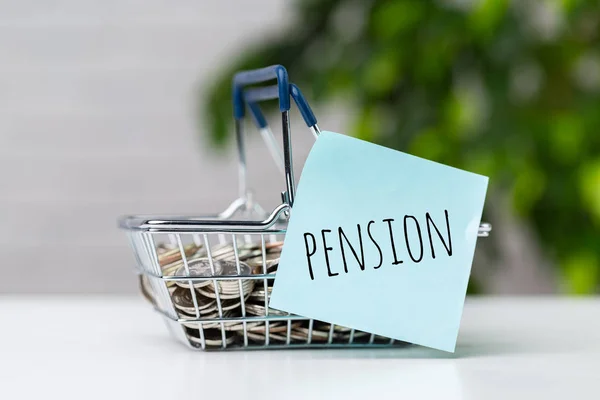 Composizione Del Concetto Fondo Pensione Impresa Pensionamento — Foto Stock