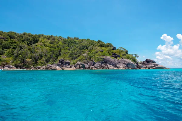 Vue Panoramique Sur Mer Côte Rocheuse — Photo