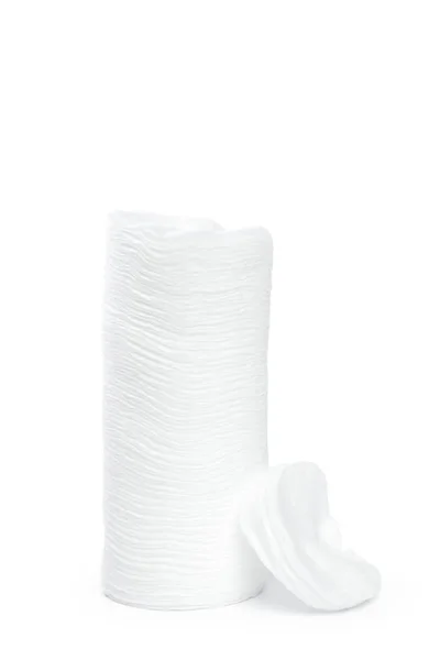 白い背景に分離された綿スポンジ — ストック写真