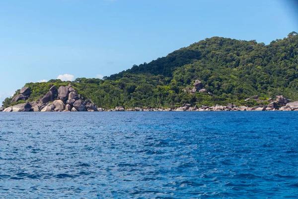 Vue Panoramique Sur Mer Côte Rocheuse — Photo