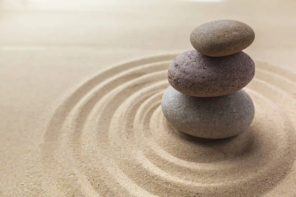 Zen Jardín Meditación Piedra Fondo — Foto de Stock