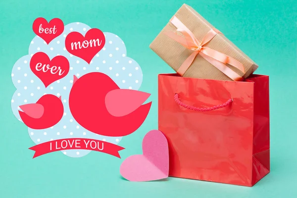 Happy Mothers Day card, holiday concept