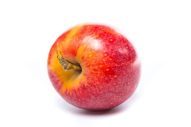 Beyaz üzerine izole kırmızı elmalar