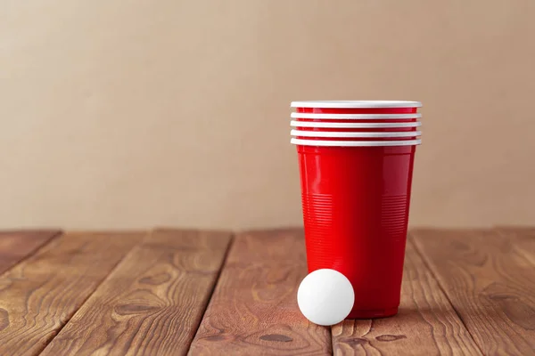 College Party Sport Beer Pong — Zdjęcie stockowe