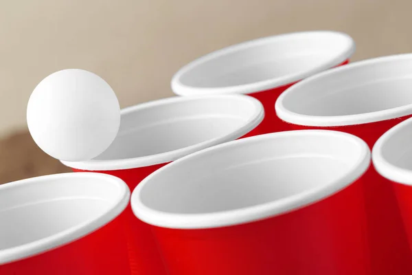 College party sport - beer pong