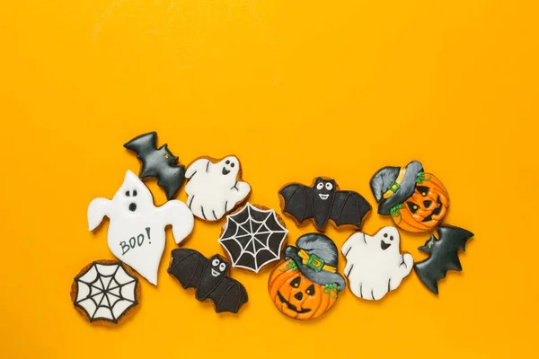 Halloween Concept Met Cookies — Stockfoto