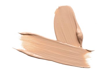 Sıvı temel beyaz arka plan üzerinde leke.