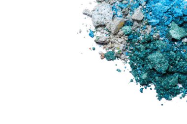 Göz merceği beyaz arkaplanda izole edildi.