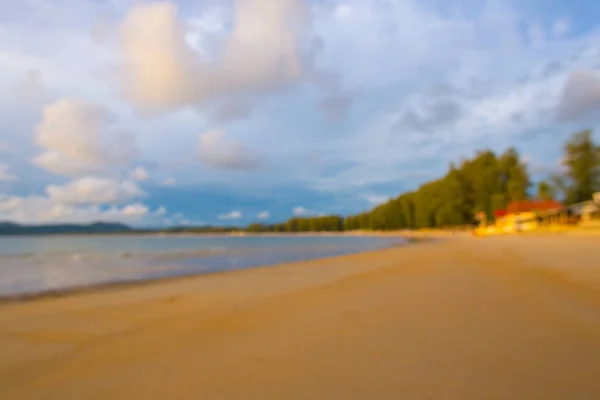 Fondo Borroso Del Paisaje Marino Tropical Verano —  Fotos de Stock