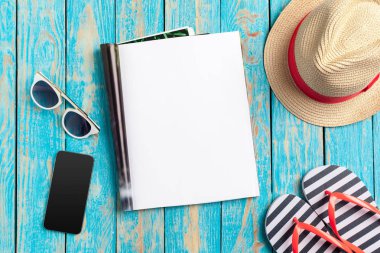 Yazma günlük yaz plaj tatil kavramı