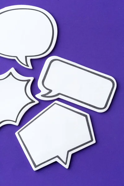 Koncept Sociální Média Chat Prázdný Prázdný Chat Bubliny Pro Text — Stock fotografie
