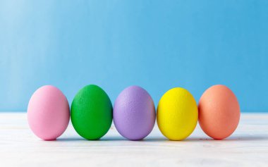 renkli yumurta Paskalya tatili arka plan 