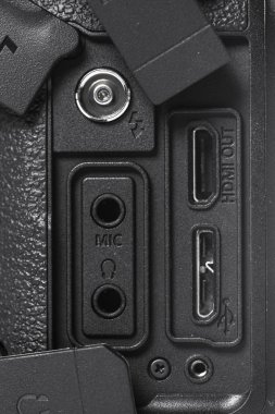 Dijital fotoğraf makinesi ayrıntılarını closeup görünümü