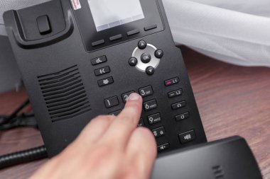 Otel telefon, zemin üzerine yakın çekim, yakın çekim
