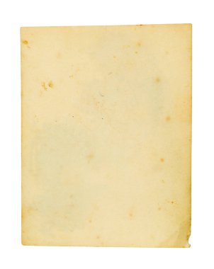 Eski kağıt beyaz arka plan üzerinde kapatın.