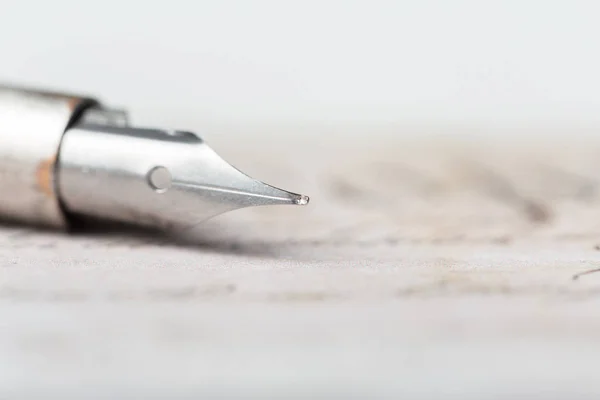 Pluma Estilográfica Cartas Manuscritas Antiguas — Foto de Stock