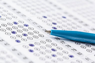 Test Puanı sayfanın cevapları ile yakın çekim