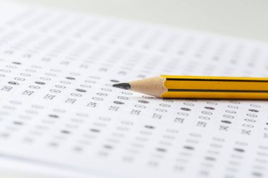 Test Puanı sayfanın cevapları ile yakın çekim