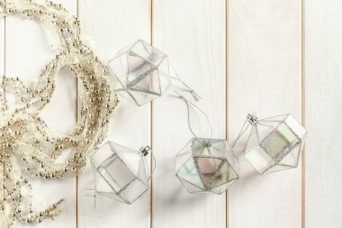 Arka plan üzerinde Noel tatili süsleme, yakın çekim