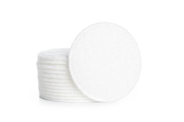 Beyaz arka plan üzerinde izole pamuklu ped