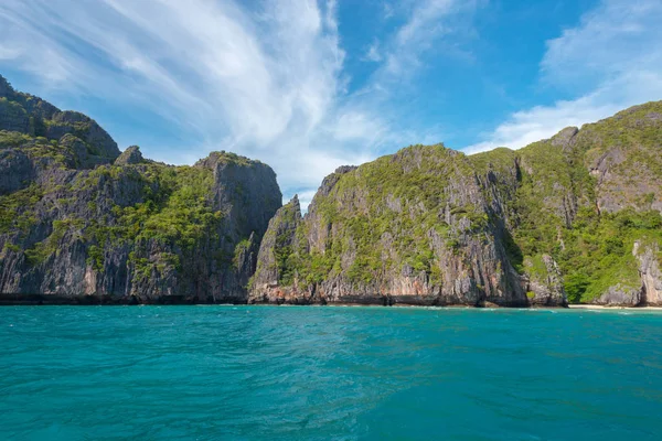 Vue Panoramique Sur Mer Les Falaises Sur Côte — Photo