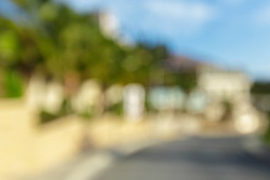 Şehir bokeh arka plan bulanıklık