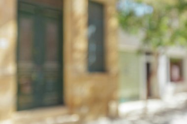 Şehir bokeh arka plan bulanıklık