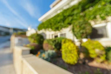 Şehir bokeh arka plan bulanıklık