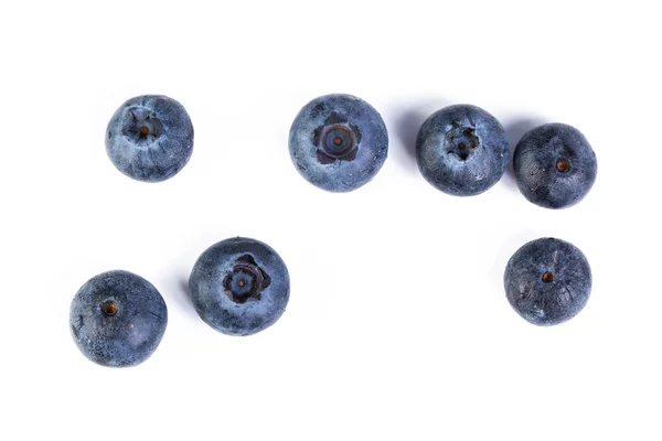 Blueberries Isolated White Background — Stock Photo, Image