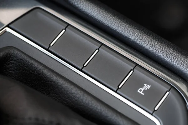 Interieur Des Neuen Autos Detailansicht Aus Nächster Nähe — Stockfoto