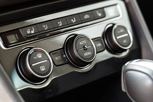 Interieur Van Nieuwe Auto Close Weergave Van Details — Stockfoto