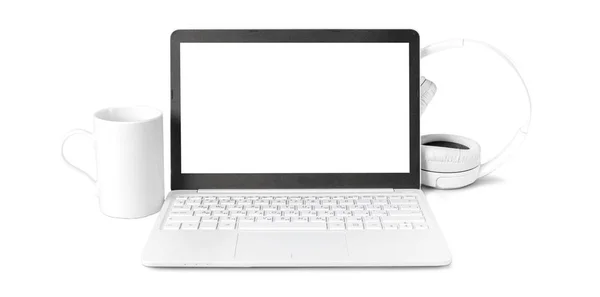 Close Laptop Isolated White Background — Stock Photo, Image