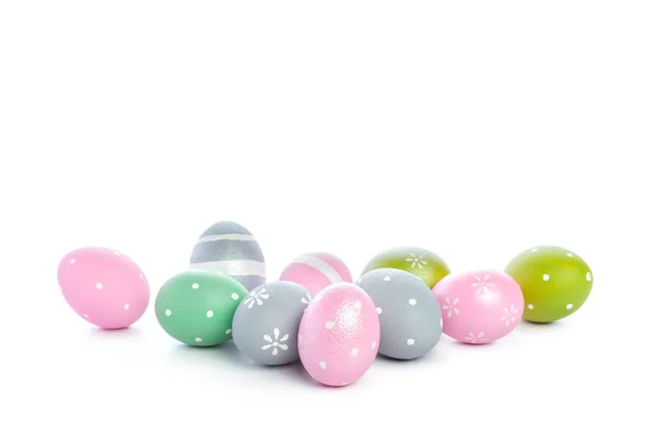 Easter Eggs Isolated White — Stock Photo, Image