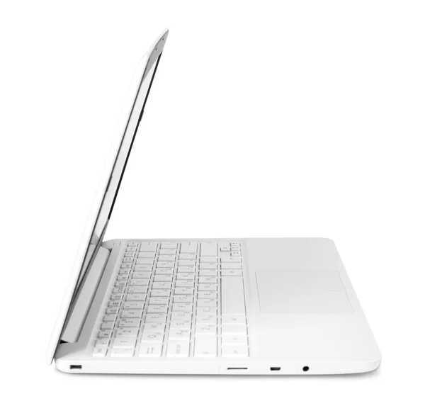 Zblízka Laptop Izolovaných Bílém Pozadí — Stock fotografie