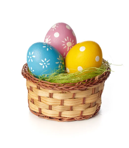 Easter Eggs Isolated White — Stock Photo, Image