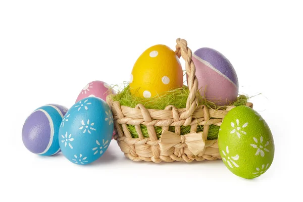 Easter Eggs Isolated White — Stock Photo, Image